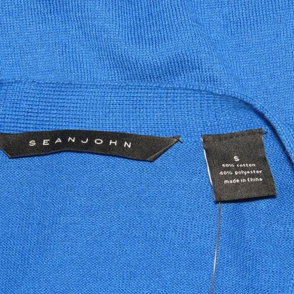 Sean Jean NWT Men’s Sm Blue Jay Preppy Cardigan - Picture 2 of 2